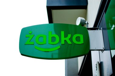 Poznan, Polonya - Kasım 2022: Zabka - Polonya 'nın en büyük market zincirlerinden biri.
