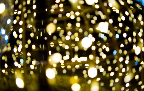 Rozostřené Barevné Vánoční Světla Ulici — Stock fotografie