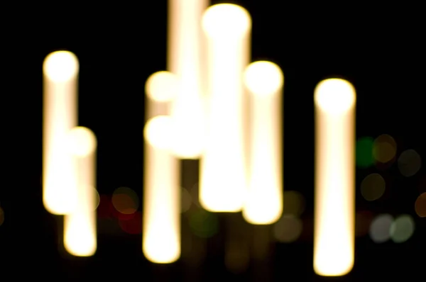Luzes Decorativas Desfocadas Brilhantes Fundo — Fotografia de Stock