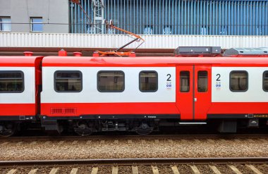 Poznan, Polonya - 27 Temmuz 2024: Koleje Wielkopolskie EN-57 tren seti.