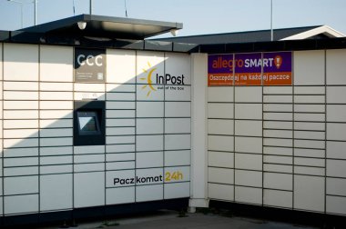 Gowarzewo, Polonya - Mayıs 2023: Posta dolabında.