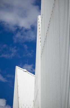 Szczecin, Polonya - 6 Ağustos 2022: Szczecin Filarmoni Stüdyosu Barozzi / Veiga Barcelona tarafından tasarlandı.