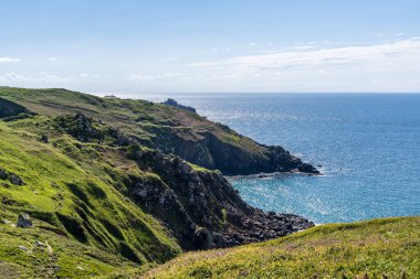 Zennor Koyu, Cornwall, İngiltere, İngiltere yakınlarındaki sahil.