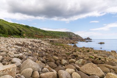 Kelt Deniz Kıyısı ve St Loy Koyu 'ndaki uçurumlar, Cornwall, İngiltere, İngiltere