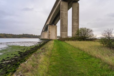 Ipswich yakınlarındaki Orwell Köprüsü, Suffolk, İngiltere, İngiltere