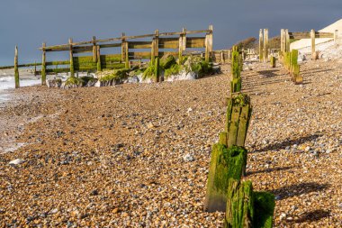 Atherington, Batı Sussex, İngiltere 'de bir fırtına yaklaşıyor.