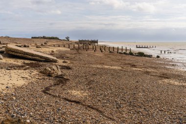 Atherington, Batı Sussex, İngiltere 'de bir fırtına yaklaşıyor.