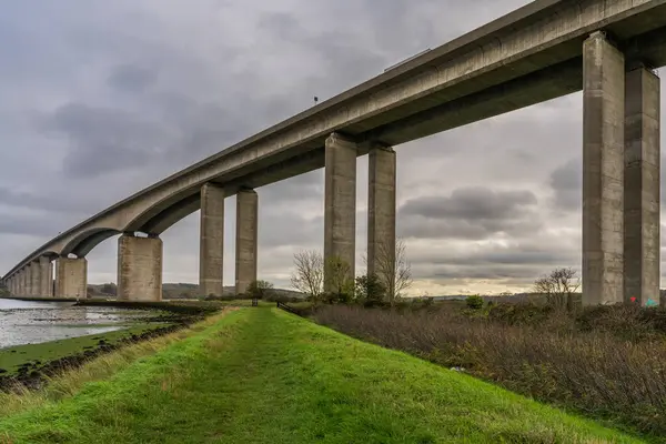 Ipswich yakınlarındaki Orwell Köprüsü, Suffolk, İngiltere, İngiltere