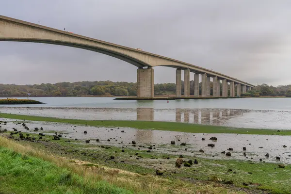 Ipswich yakınlarındaki Orwell Köprüsü, Suffolk, İngiltere, İngiltere