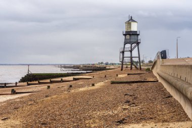 Harwich, Essex, İngiltere - 16 Kasım 2022: The Dovercourt High Lighthouse