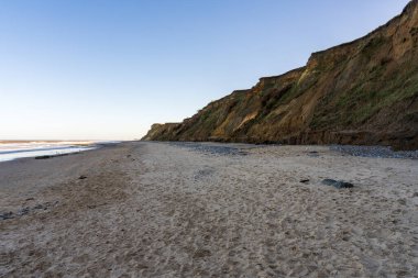 West Runton, Norfolk, İngiltere, İngiltere 'deki kayalıklar ve plajlar