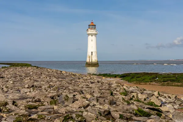 stock image The New Brighton Lighthouse, Merseyside, England, UK