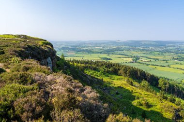 Great Broughton yakınlarındaki manzara, Kuzey Yorkshire, İngiltere, İngiltere