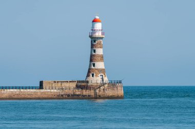 Roker, Tyne ve Wear 'daki Deniz feneri ve iskele, İngiltere, İngiltere