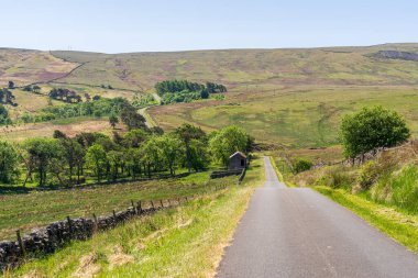 Daddry Shield ile Newbiggin, County Durham, İngiltere arasındaki Peek District kırsalında.