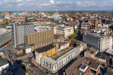 Liverpool, Merseyside, İngiltere - 16 Mayıs 2023: Şehir silueti manzarası