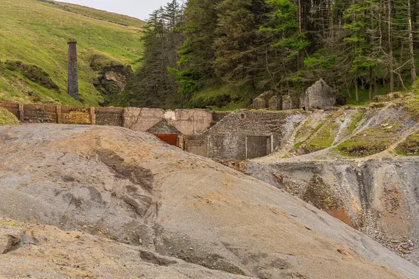 stock image The remains of the derelict Great Snaefell Mine near Agneash, Garff, Isle of Man