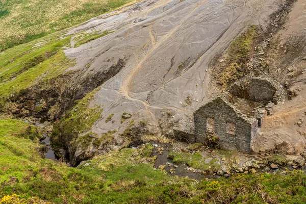 stock image The remains of the derelict Great Snaefell Mine near Agneash, Garff, Isle of Man