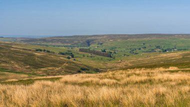 Coalcleugh ve Ropehaugh, Northumberland, İngiltere, İngiltere arasındaki Peak District manzarası