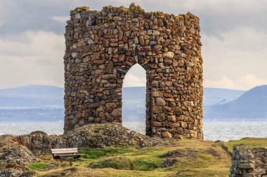 Elie, Fife, İskoçya 'daki Lady' s Tower, İngiltere