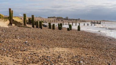 Atherington, Batı Sussex, İngiltere 'de bir fırtına yaklaşıyor.