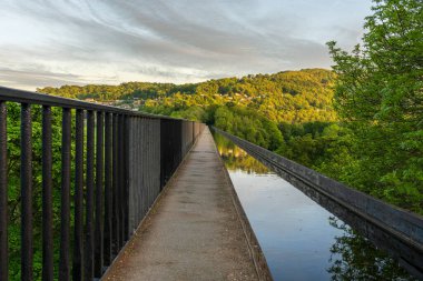 The Pontcysyllte Aqueduct in Trevor, Wrexham, Clwyd, Wales, UK clipart