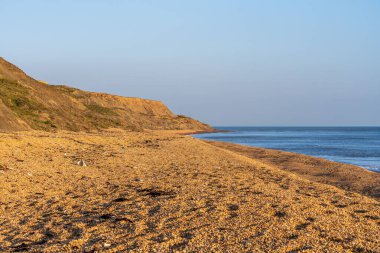 Atherfield, Wight Adası, İngiltere yakınlarındaki Shepherd 's Chine' daki Kanal Sahili.