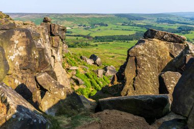 Büyük Broughton yakınlarındaki Wainstone 'lar, Kuzey Yorkshire, İngiltere, İngiltere