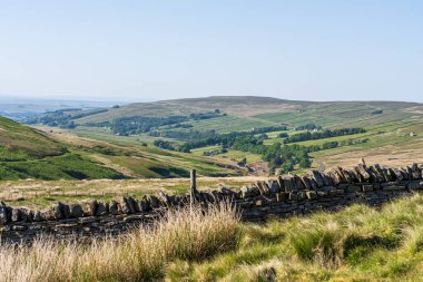 Coalcleugh, Northumberland, İngiltere yakınlarındaki Peak District 'te manzara