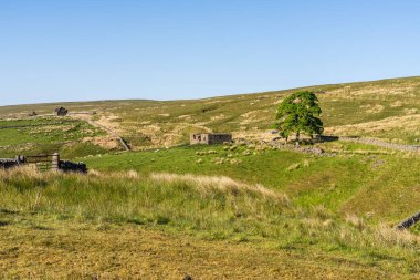 Coalcleugh, Northumberland, İngiltere yakınlarındaki Peak District 'te manzara