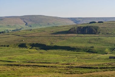 Rookhope ve Ireshopeburn arasındaki Peak District Manzarası, Durham İlçesi, İngiltere, İngiltere