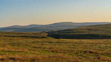 Nenthead ve Lanehead, County Durham, İngiltere, İngiltere arasındaki Tepe Bölgesi manzarası