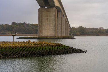 Ipswich yakınlarındaki Orwell Köprüsü, Suffolk, İngiltere, İngiltere