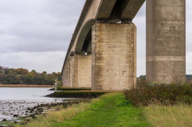 Ipswich yakınlarındaki Orwell Köprüsü, Suffolk, İngiltere, İngiltere