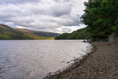 Firkin Point, Argyll ve Bute, İskoçya, İngiltere 'den Lomond Gölü manzarası