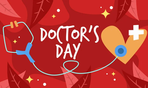 Düz Tasarım Vektöründe Doktor Günü Arkaplan Resimleri