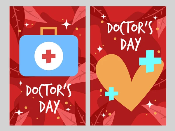 Düz Tasarımda Doktor Günü Afişi