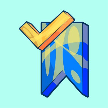 Sembol İllüstrasyon Vektörünü Denetle