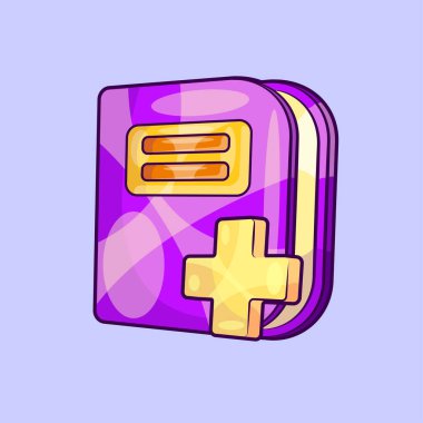 Artı İşaret Vektörü İllüstrasyonlu Kitap