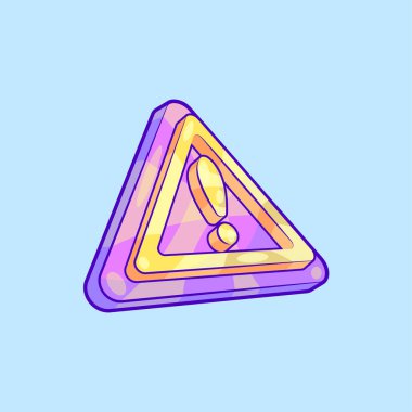 Isometric Tehlike İşareti Çizim Vektörü