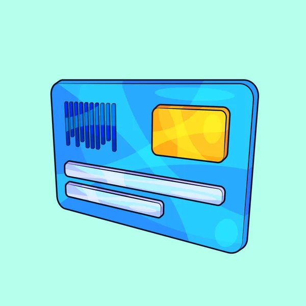 Isometric Credit Card Vector Illustration — Stockový vektor