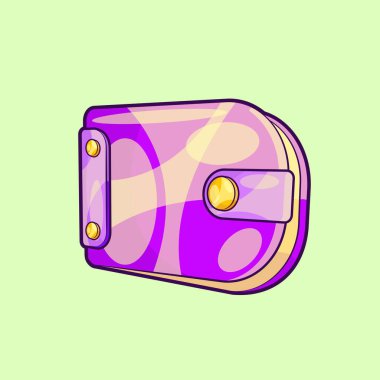 Isometric Para Cüzdan Vektörü İllüstrasyonu