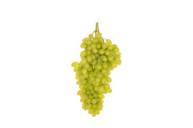 Bir demet tatlı üzüm, makro, beyaz arka planda izole edilmiş..