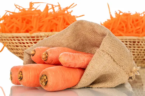 Peeled Sweet Carrots Table Vegetables — Stock Photo, Image