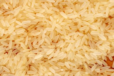 Buharda pişmiş pirinç, makro, üst manzara..