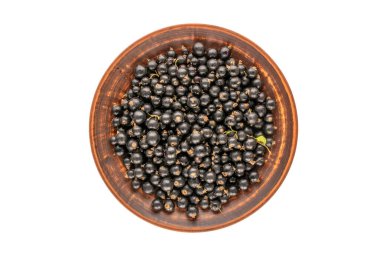 Frenk üzümü, makro, beyaz arka planda izole edilmiş, üst manzara..