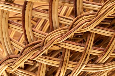 Hasır örgü, makro, üst görünüm.