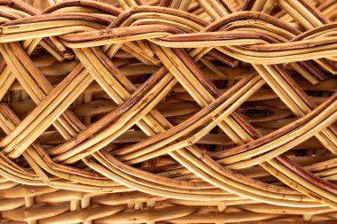 Hasır örgü, makro, üst görünüm.