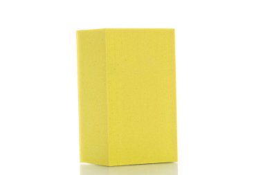 El zımparalama kağıdı, makro, beyaz arka planda izole edilmiş..