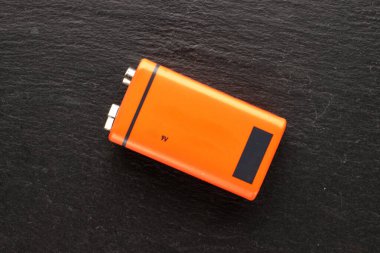 Tahta taşta Crown bataryası, üst manzara, makro.